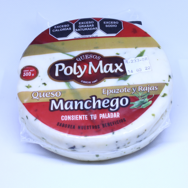 QUESO MANCHEGO EPAZOTE Y RAJAS